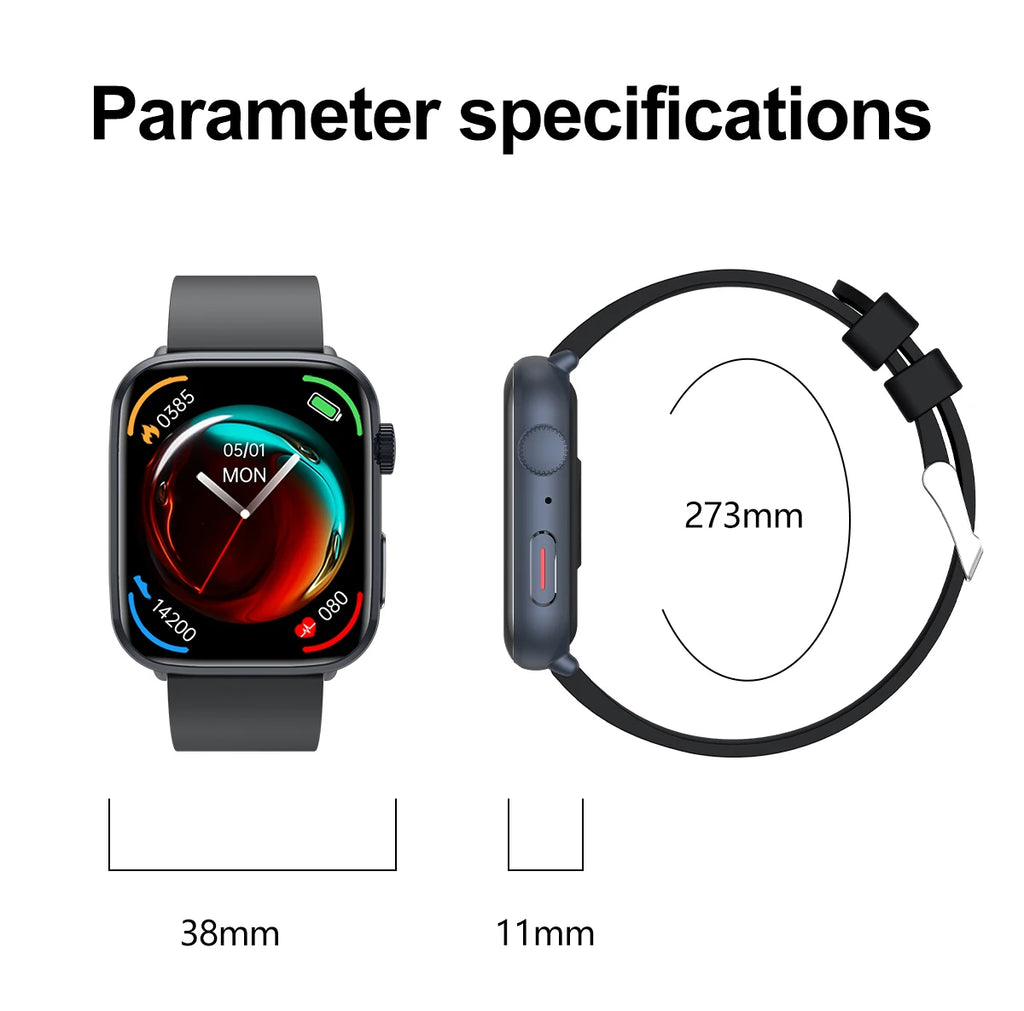 2025 New Genuine NFC Smat Watch For Men 1.85"AMOLED Screen Blood Pressure Heart Rate Female Health Waterproof Smarwatches Ladies