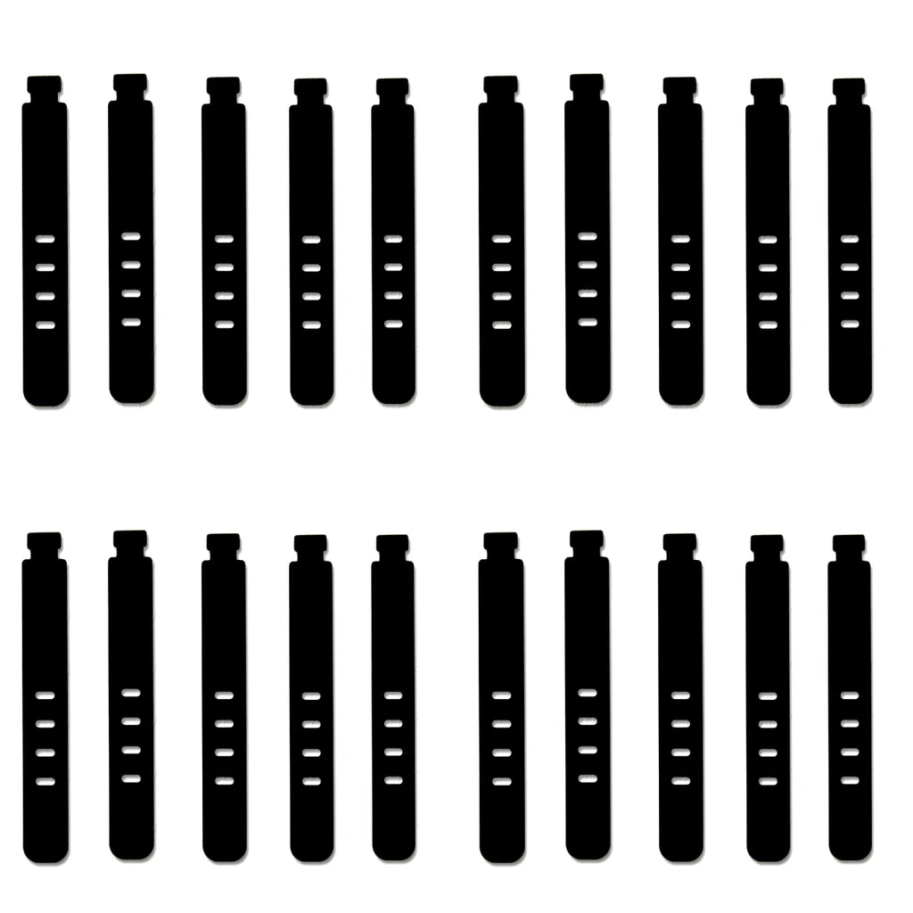 4/12/20PCS Cable Organizer Ties Clip Charger Cord Management Silicone Wire Manager Mouse Charging Cable Data Line Winder Straps - Clear Quartz Market