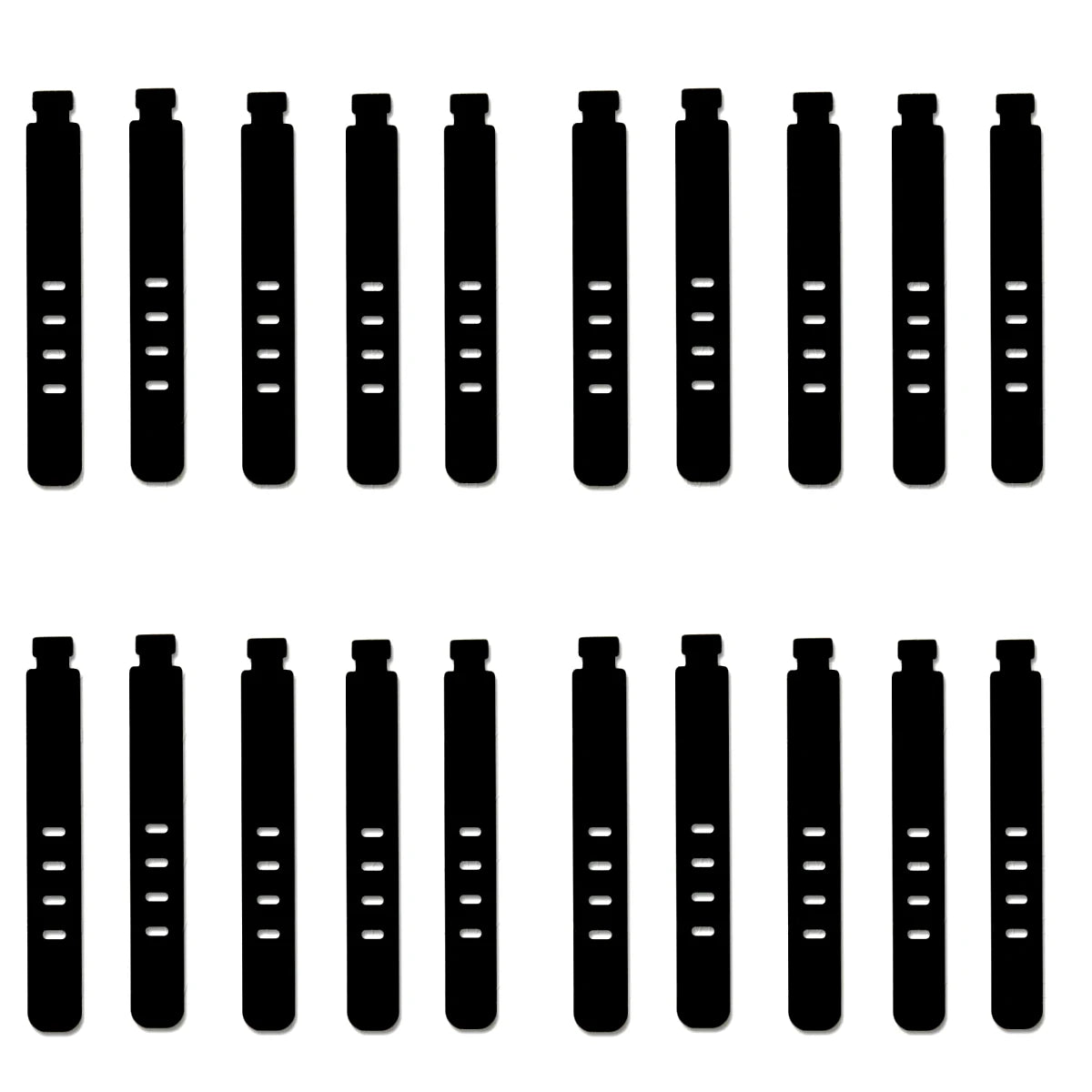 4/12/20PCS Cable Organizer Ties Clip Charger Cord Management Silicone Wire Manager Mouse Charging Cable Data Line Winder Straps - Clear Quartz Market