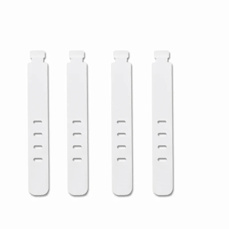 4/12/20PCS Cable Organizer Ties Clip Charger Cord Management Silicone Wire Manager Mouse Charging Cable Data Line Winder Straps - Clear Quartz Market