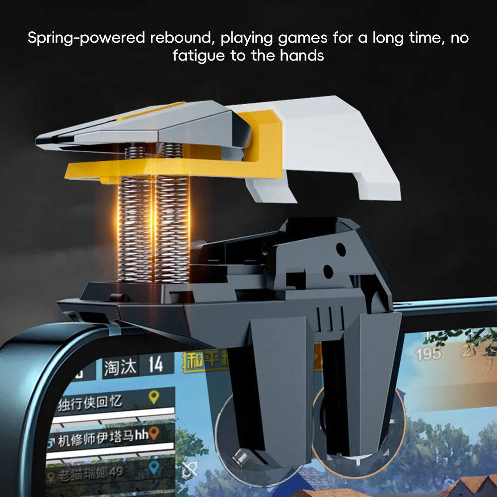 1 Pair PUBG Mobile Game Controller 4/6-Finger Linked Shooting Game Mechanical Trigger Physical Auxiliary Gaming Gear