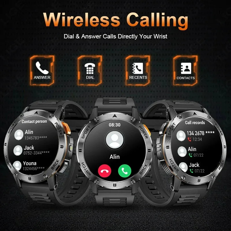 Xiaomi 2026 Outdoor Sports Tracker Smart Watch Men Compass Bluetooth Call Waterproof Smartwatch LED Flashlight Ftiness Watches - Clear Quartz Market