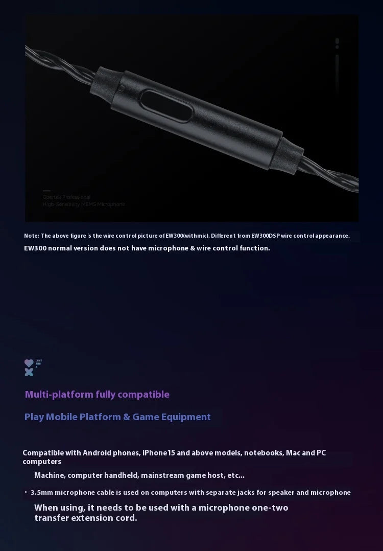 SIMGOT EW300 Gaming Earphones Wired In Ear HiFi DSP 1DD+1PLANAR+1PZT Anti Interference Monitor Headphones PC Esports Earbuds