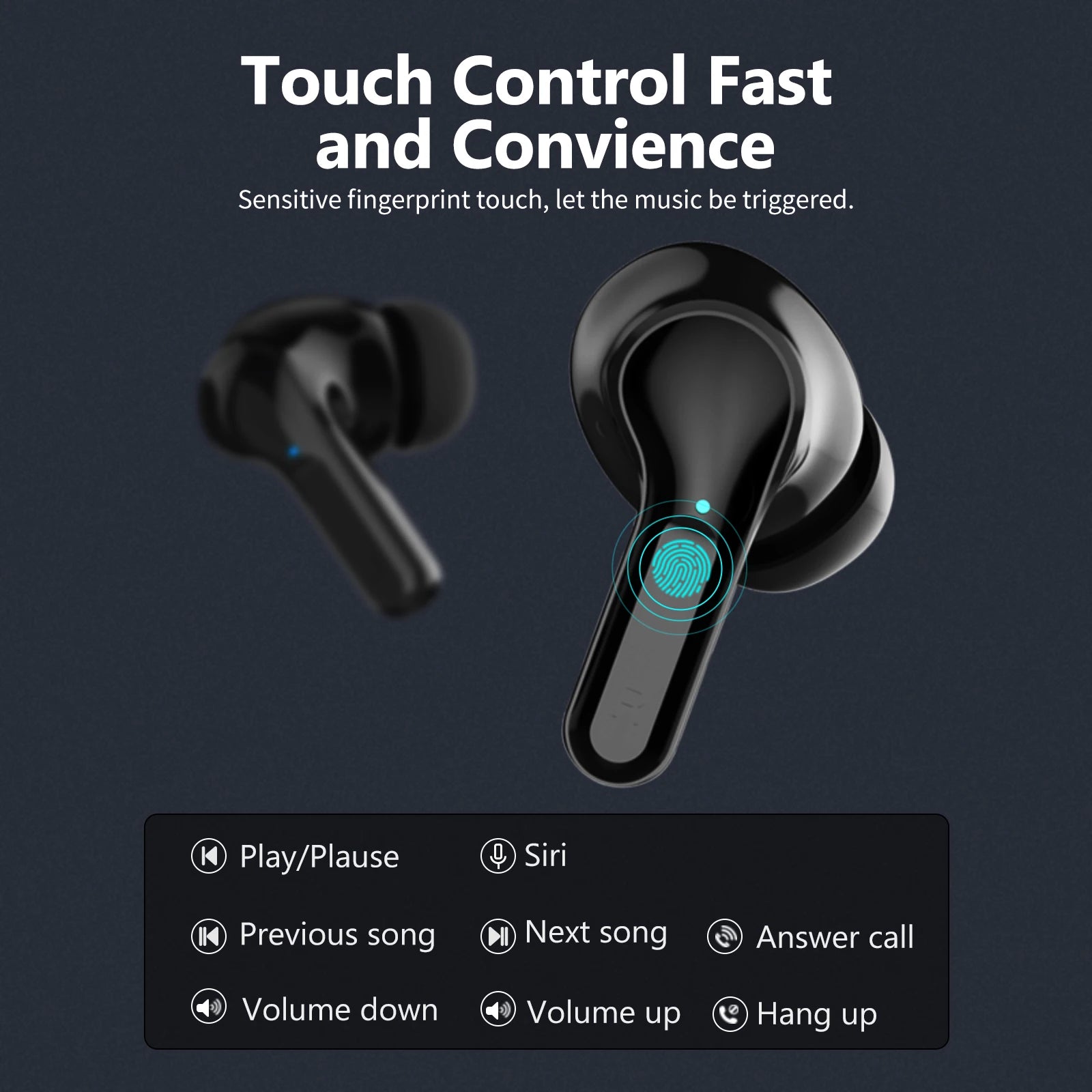 BLAST! i17 TWS ENC Earphones Noise Cancellation Wireless Headphones Bluetooth 5.3 Digital Display Wireless Sports ENC headset