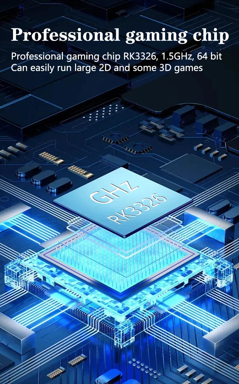 Emeka New R36 Ultra Retro Video Player 4.0-inch IPS Screen Linux System Handheld Portable Game Console 64GB/128GB Newly Upgraded