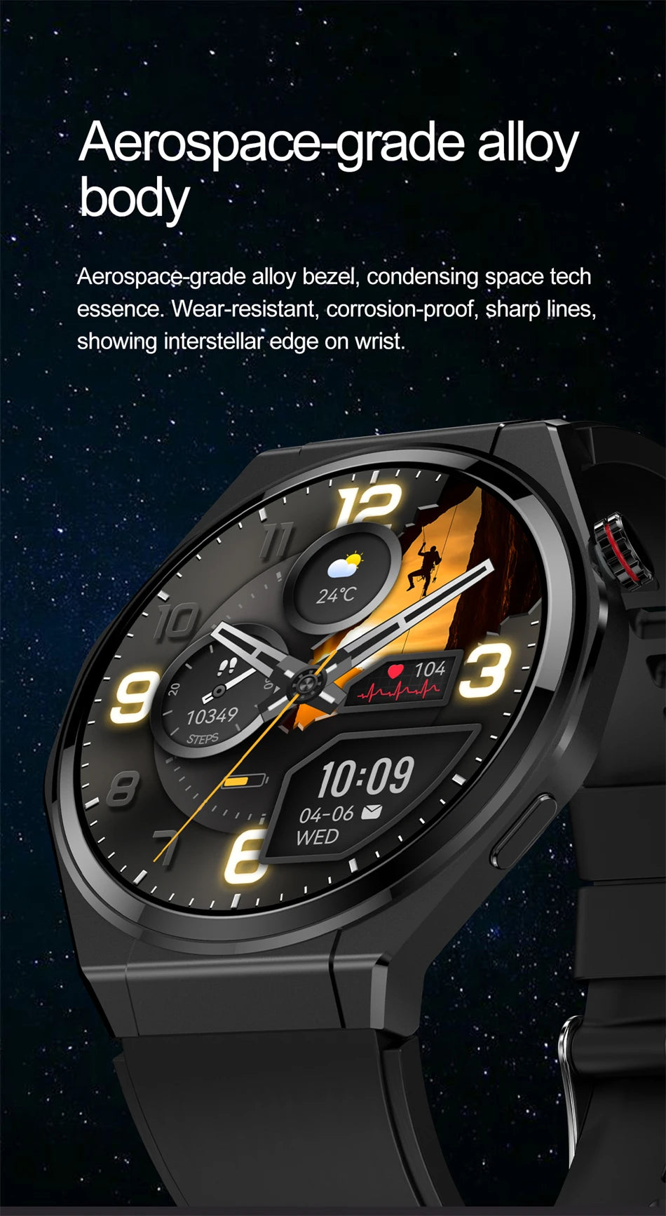 New Ultra Thin Smart Watch Men HD AMOLED 150+Sports NFC GPS Track IP68 Waterproof Health Monitor Bluetooth Call Smartwatch Woman