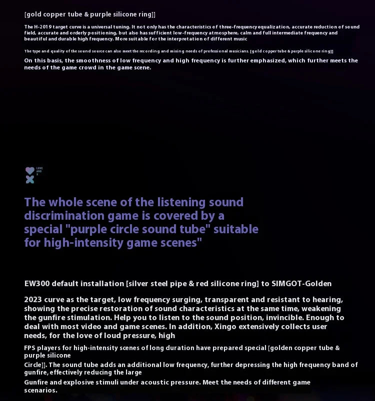 SIMGOT EW300 Gaming Earphones Wired In Ear HiFi DSP 1DD+1PLANAR+1PZT Anti Interference Monitor Headphones PC Esports Earbuds