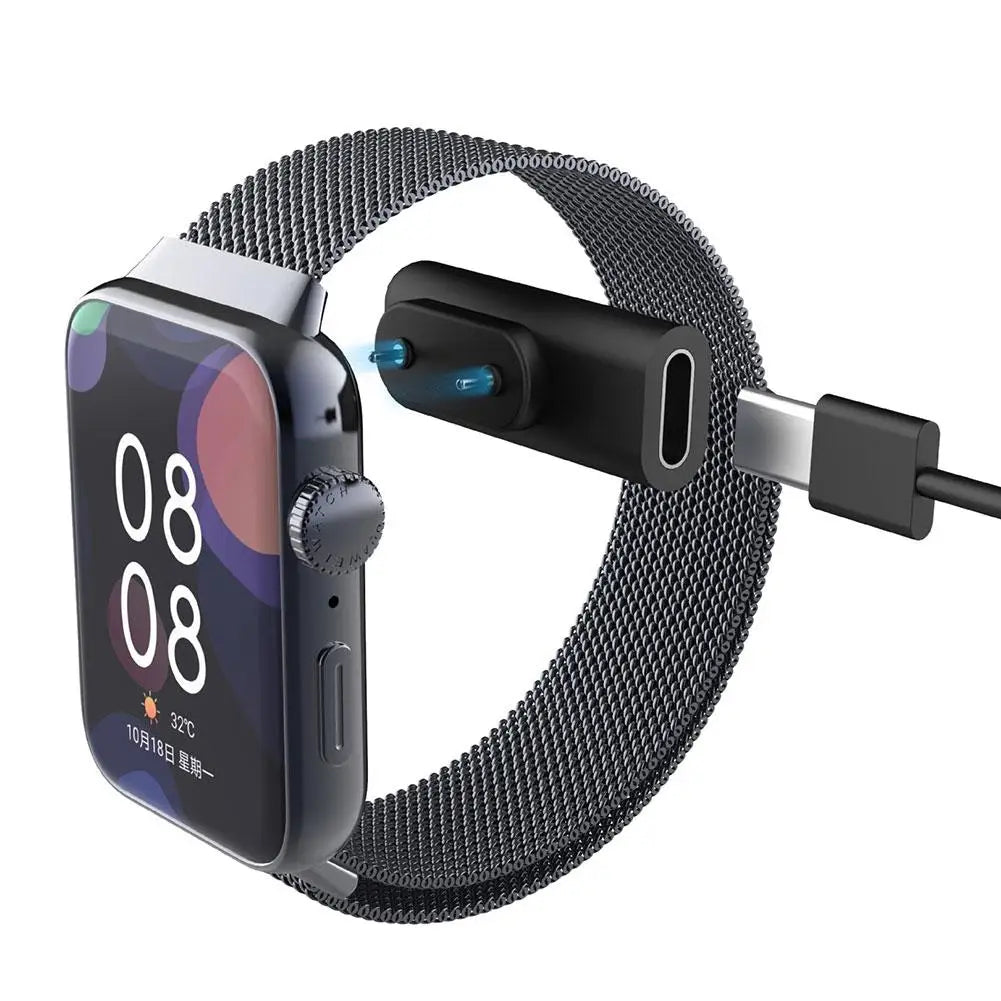 1-meter Type C Charger Convert Plug Mini Portable Power Adapter Charging Connect For Huawei Watch Band 6/7/8/9/10/Fit3/Fit2/Pro4