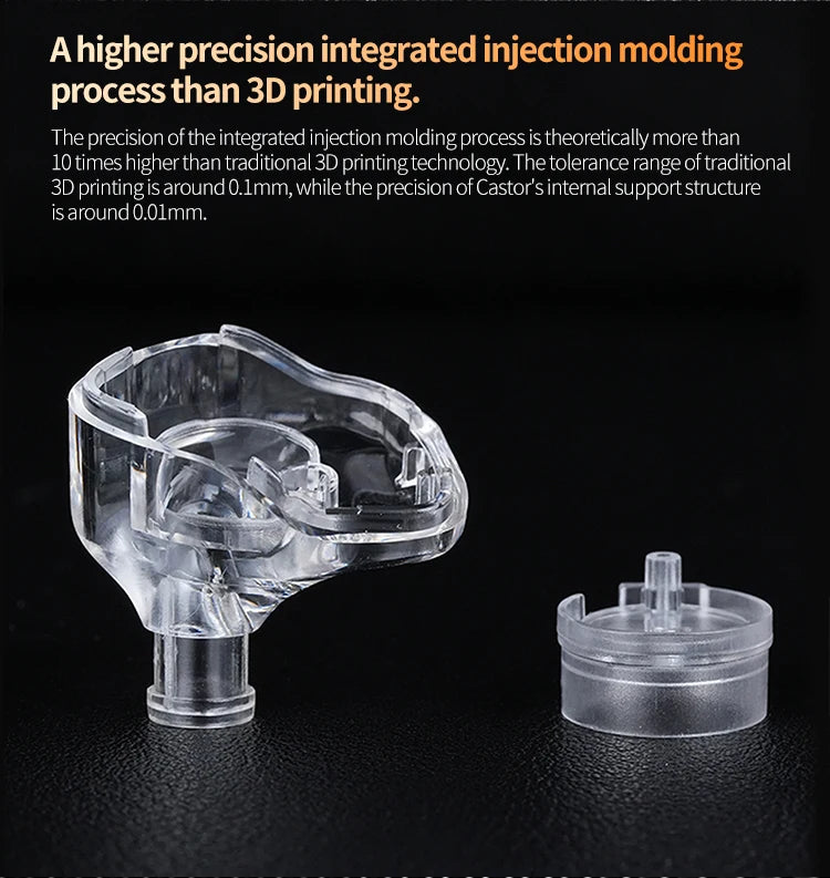 KZ Castor Wired In-Ear Earphones Dynamic Drivers High-end Bass Gaming Earphone