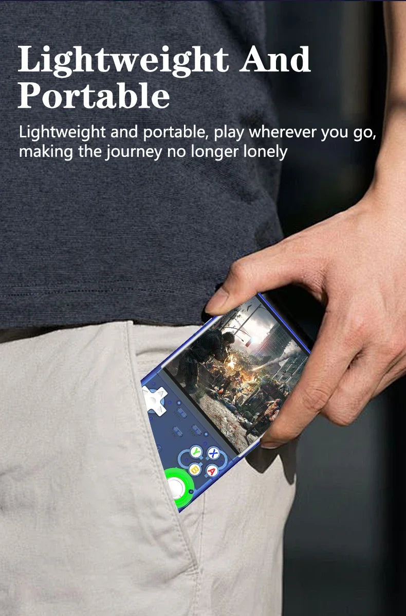 Emeka New R36 Ultra Retro Video Player 4.0-inch IPS Screen Linux System Handheld Portable Game Console 64GB/128GB Newly Upgraded