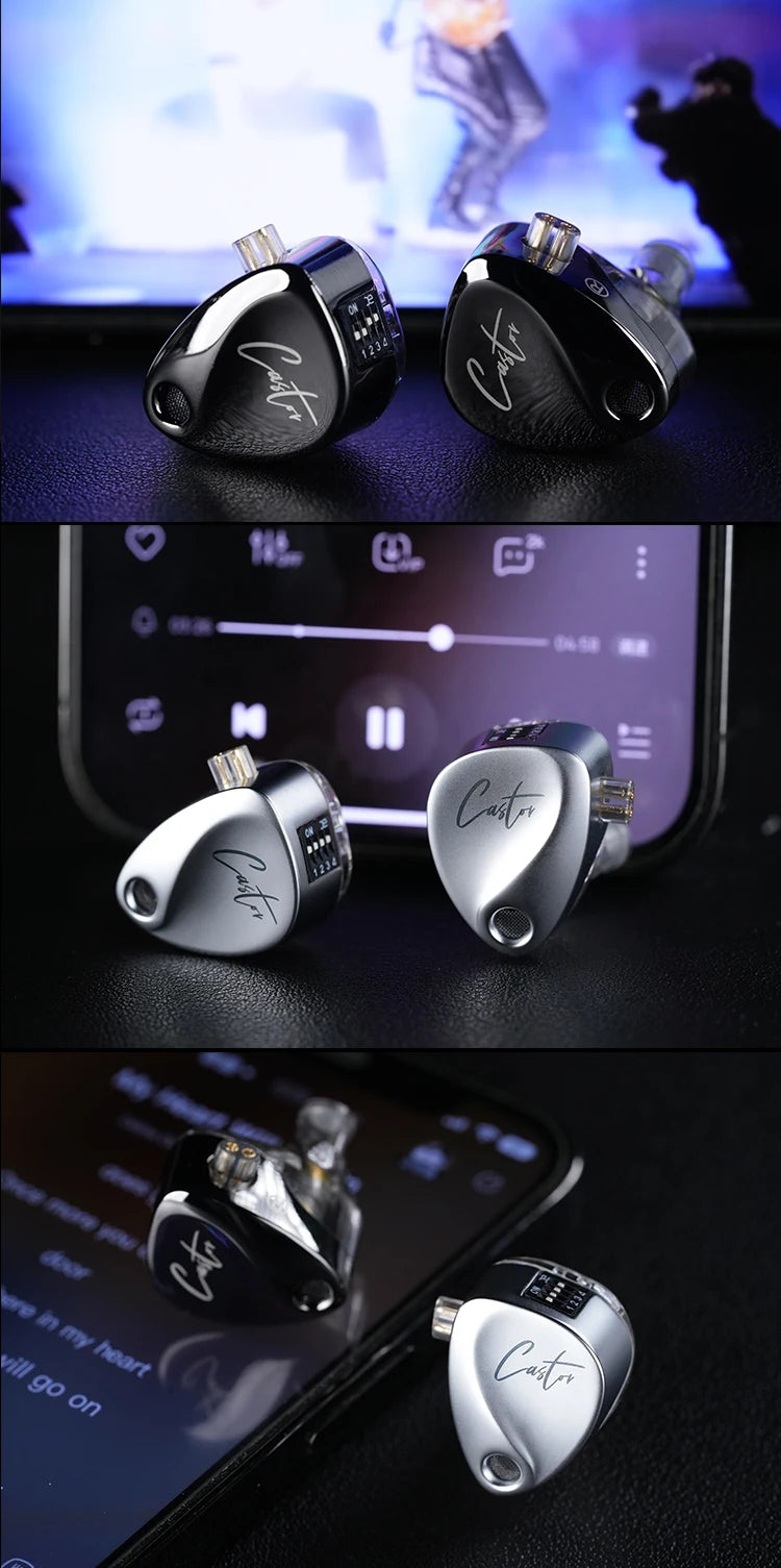 KZ Castor Wired In-Ear Earphones Dynamic Drivers High-end Bass Gaming Earphone