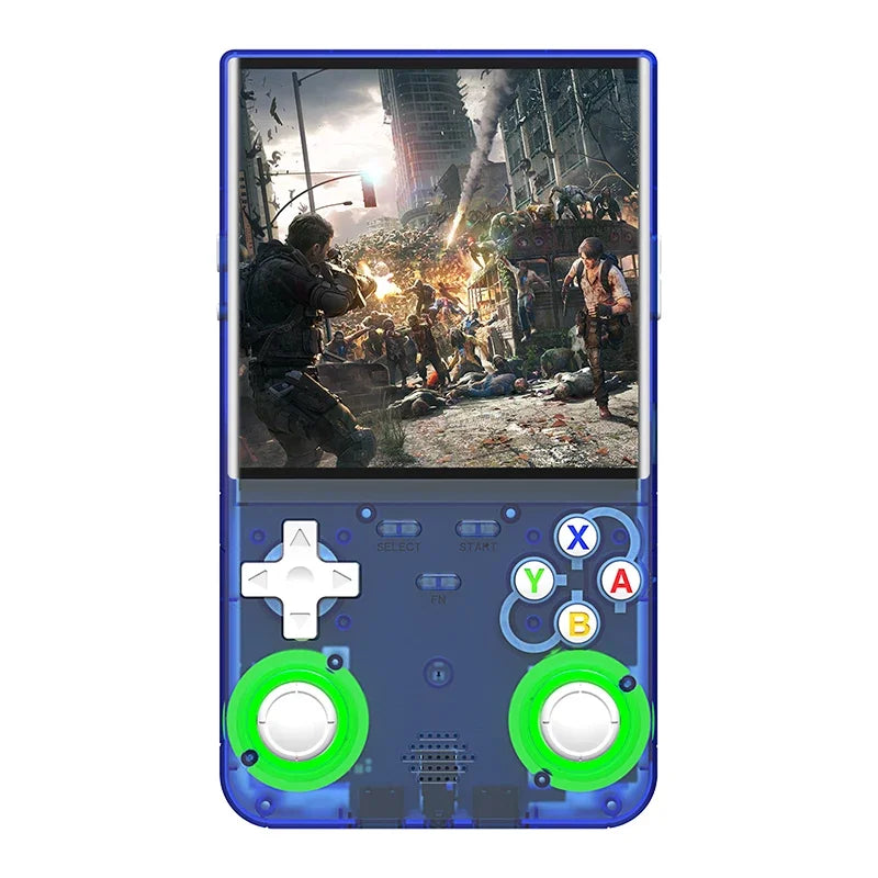 Emeka New R36 Ultra Retro Video Player 4.0-inch IPS Screen Linux System Handheld Portable Game Console 64GB/128GB Newly Upgraded