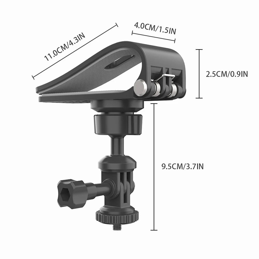 Car Sun Visor Action Camera Mount Bracket 1/4 Inch Adjustment Car Sun Visor Camera Mount for Osmo Pocket 3 Action 4 Insta360 X3 - Clear Quartz Market
