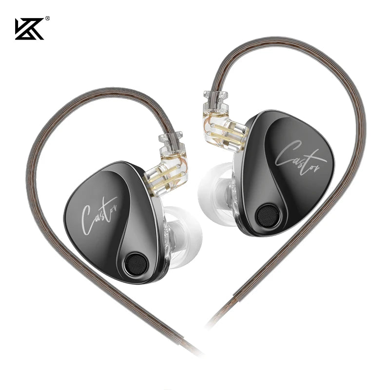 KZ Castor Wired In-Ear Earphones Dynamic Drivers High-end Bass Gaming Earphone