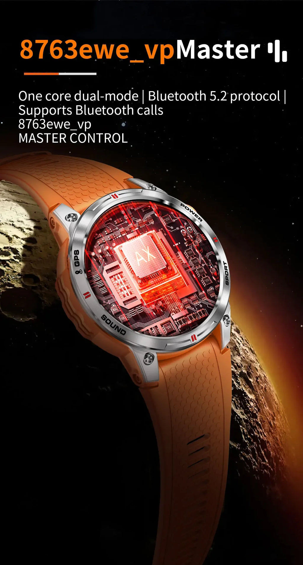 2025New GPS Bluetooth Call Smart Watch Men AMOLED HD Screen Heart Rate IP68 Waterproof Outdoor Sports Smartwatch For Android iOS