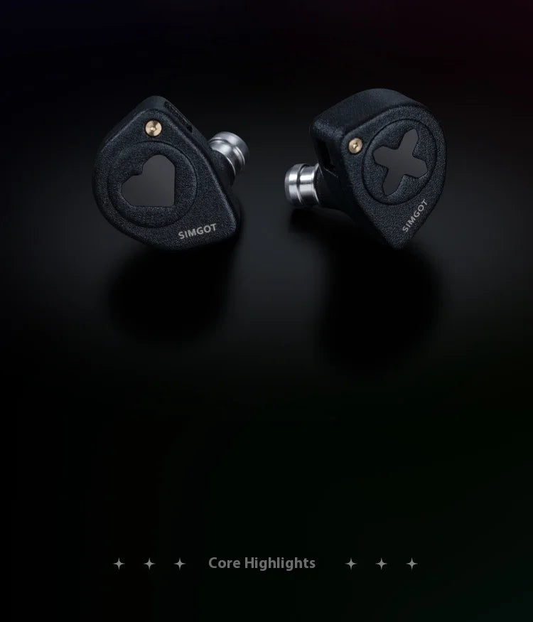 SIMGOT EW300 Gaming Earphones Wired In Ear HiFi DSP 1DD+1PLANAR+1PZT Anti Interference Monitor Headphones PC Esports Earbuds