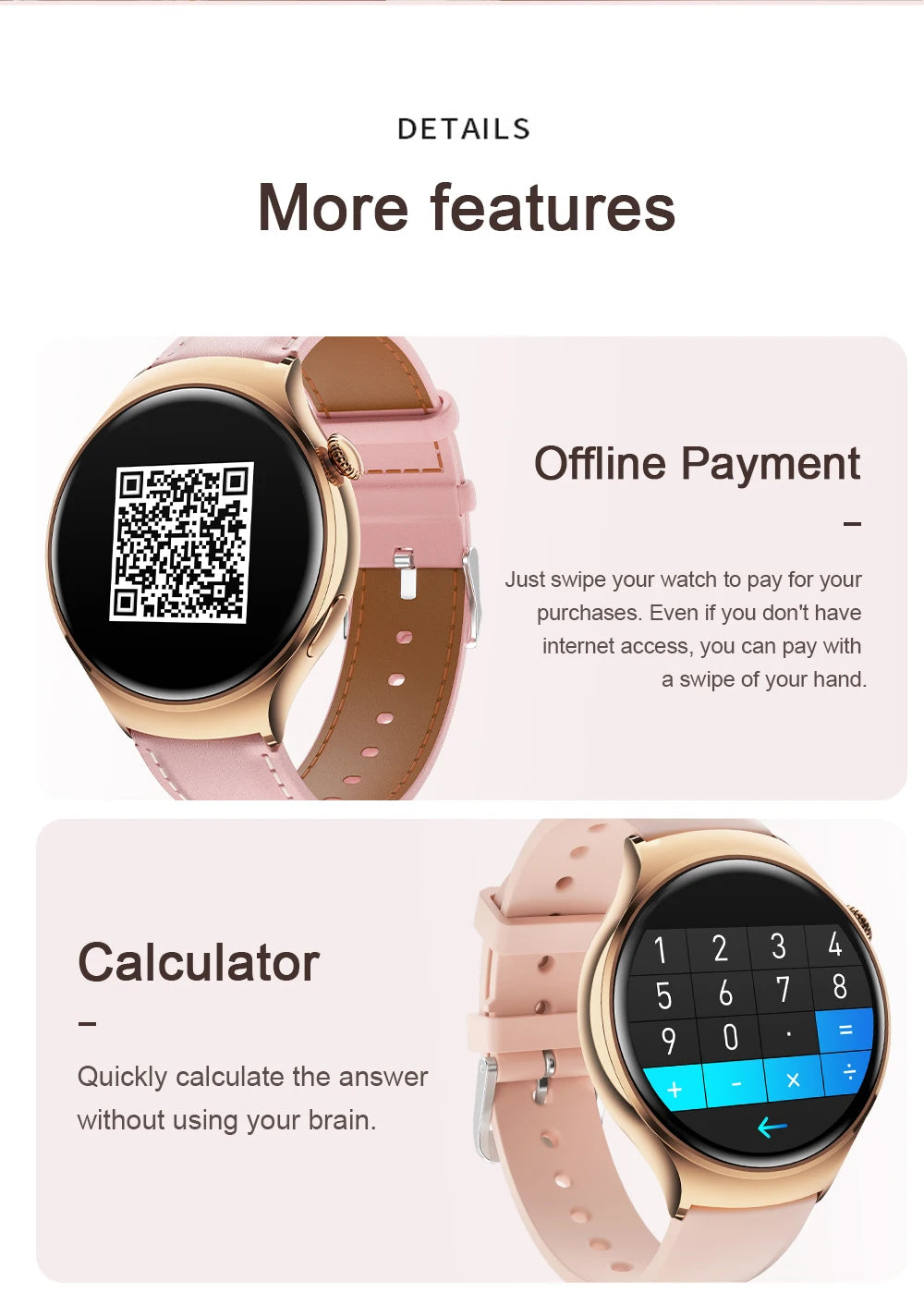 2025 New Xiaomi SmartWatch HD AMOLED Screen NFC Heart Rate Bluetooth Call Custom Dial Lady Sports Watch