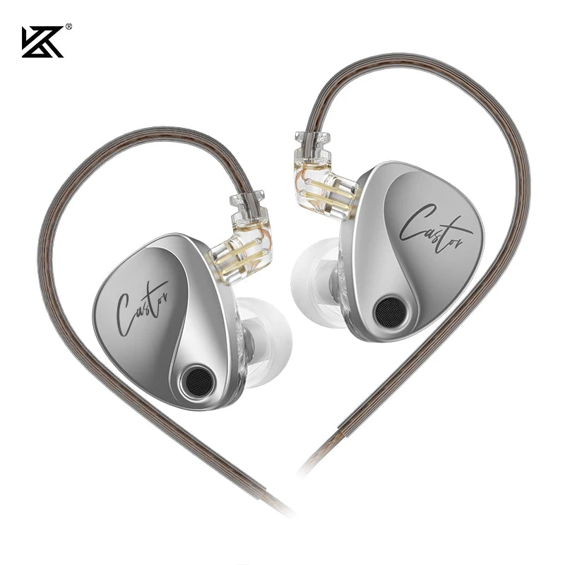 KZ Castor Wired In-Ear Earphones Dynamic Drivers High-end Bass Gaming Earphone