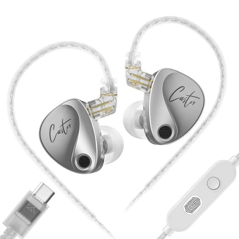KZ Castor Wired In-Ear Earphones Dynamic Drivers High-end Bass Gaming Earphone