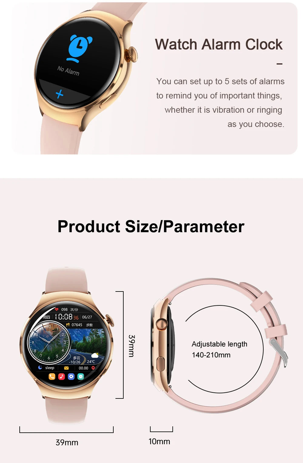 2025 New Xiaomi SmartWatch HD AMOLED Screen NFC Heart Rate Bluetooth Call Custom Dial Lady Sports Watch