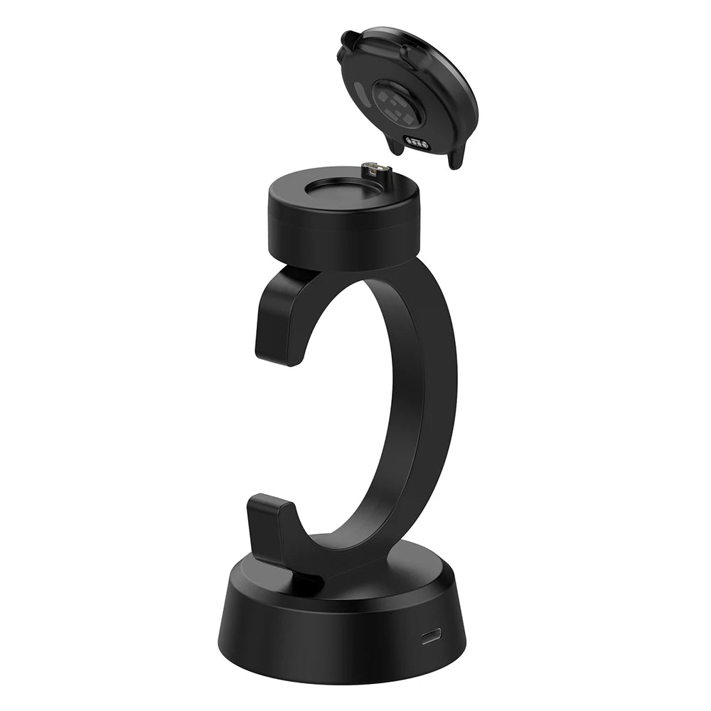 Charger for Garmin Fenix 8 Charging Dock Fenix E/7/ 6 Plus/ 5 Pro, Vivoactive 6/ 4s, Instinct 2X/ 3 Solar, Venu Sq Music/ 3/ 3S - Clear Quartz Market