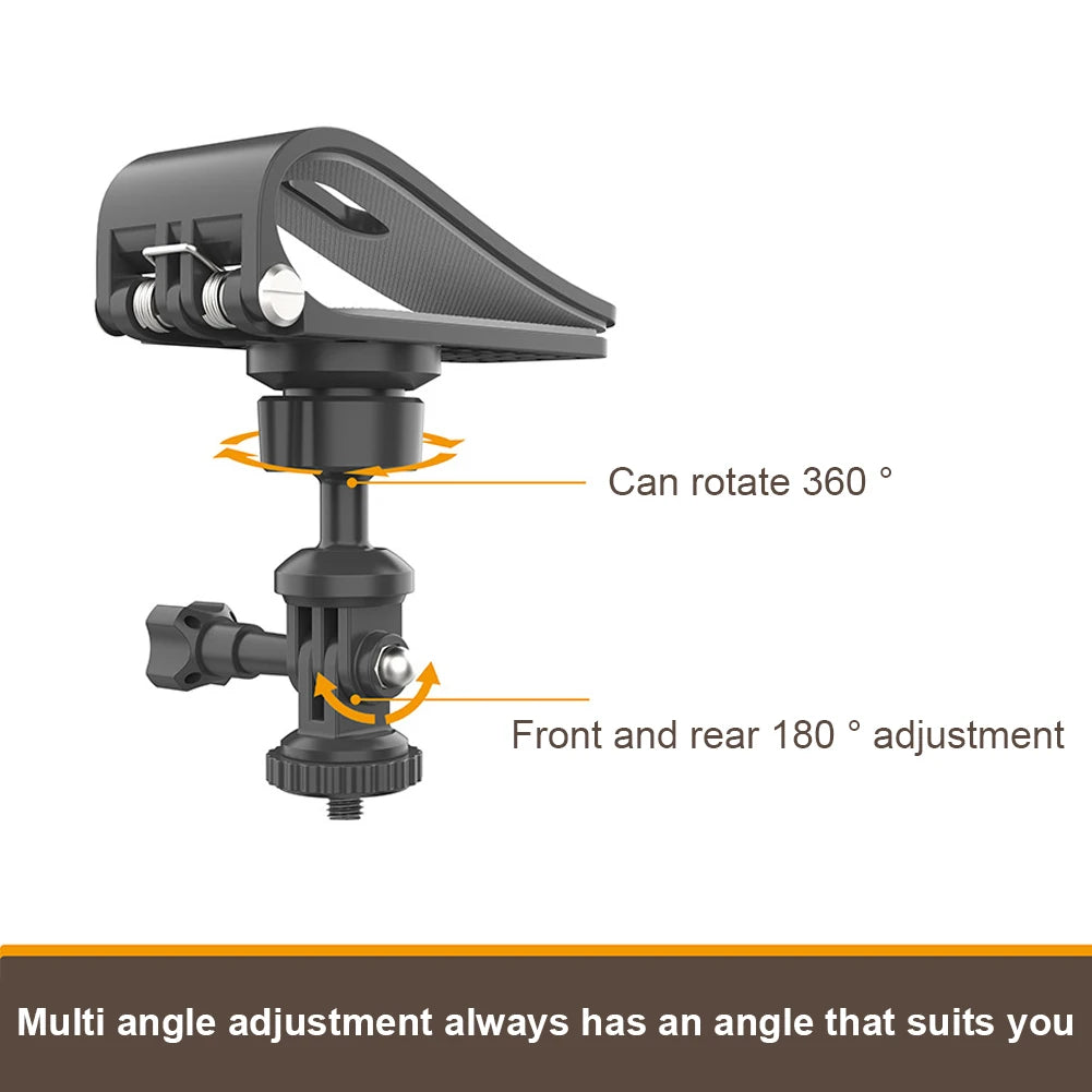 Car Sun Visor Action Camera Mount Bracket 1/4 Inch Adjustment Car Sun Visor Camera Mount for Osmo Pocket 3 Action 4 Insta360 X3 - Clear Quartz Market