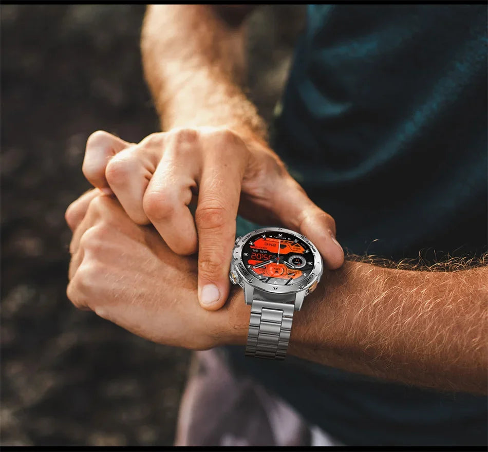 2025 New Military T-Rex3 Ultra 1000mAh Battery swim Smart watch tracker 5ATM Waterproof Heart Rate Sports tracker Smartwatch Men