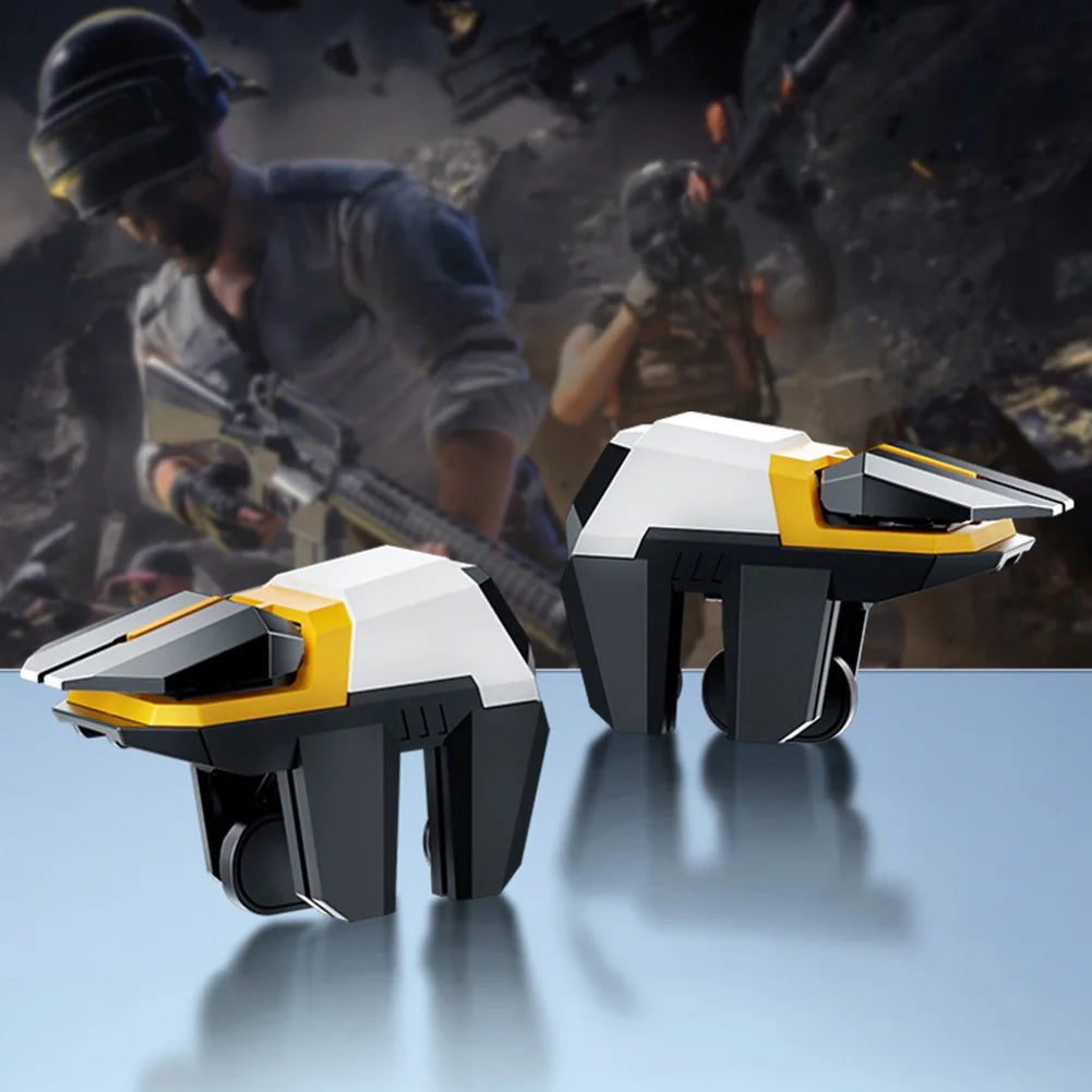 1 Pair PUBG Mobile Game Controller 4/6-Finger Linked Shooting Game Mechanical Trigger Physical Auxiliary Gaming Gear
