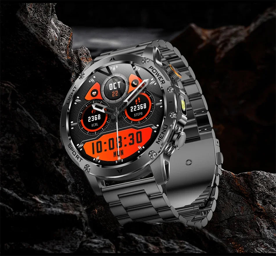 2025 New Military T-Rex3 Ultra 1000mAh Battery swim Smart watch tracker 5ATM Waterproof Heart Rate Sports tracker Smartwatch Men