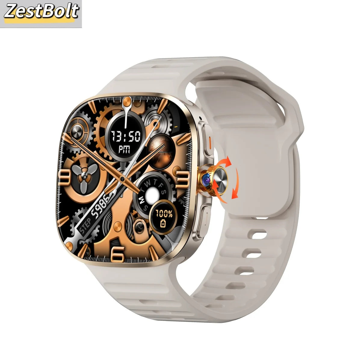 M99 Smartwatch 5G With 2.4inch Amoled Screen 900W Rotating Camera WIFI GPS Position Compass NFC Bluetooth Smart Watch Men Women