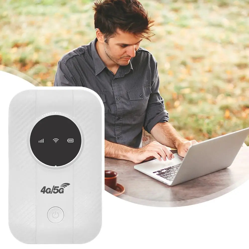 WiFi Link Free Router For Anywhere Supports 4G and 5G Networks Unlimited Satellite Internet Plastic Mobile WiFi Link-Free Router - Clear Quartz Market