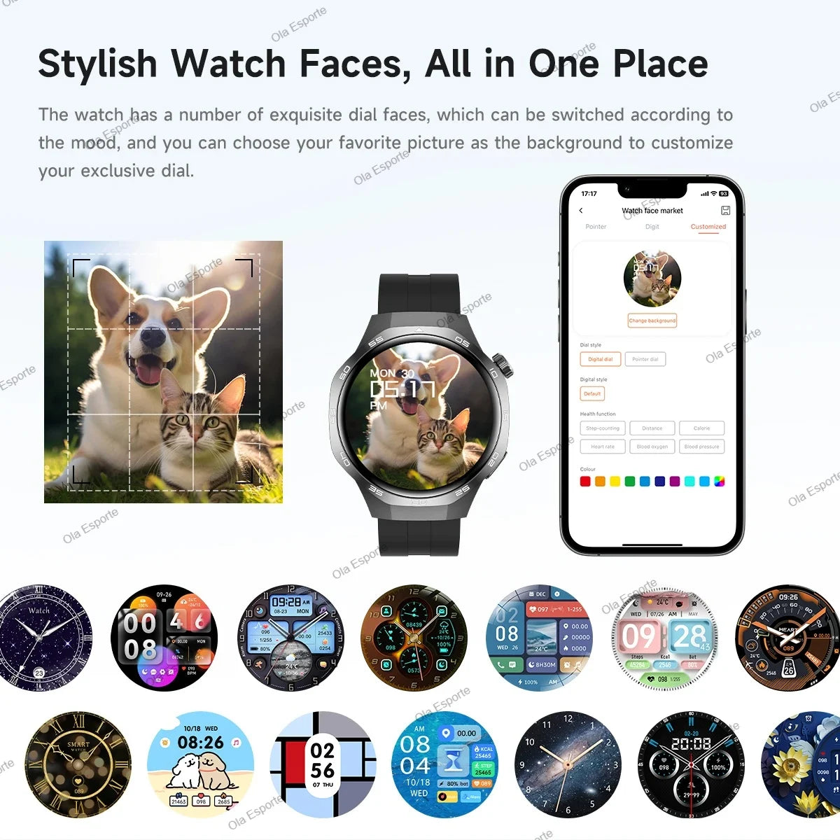 2025 New For Android ios Smart Watch Men HD AMOLED Screen GPS Motion trajectory Heart Rate Bluetooth Calls SmartWatch Waterproof