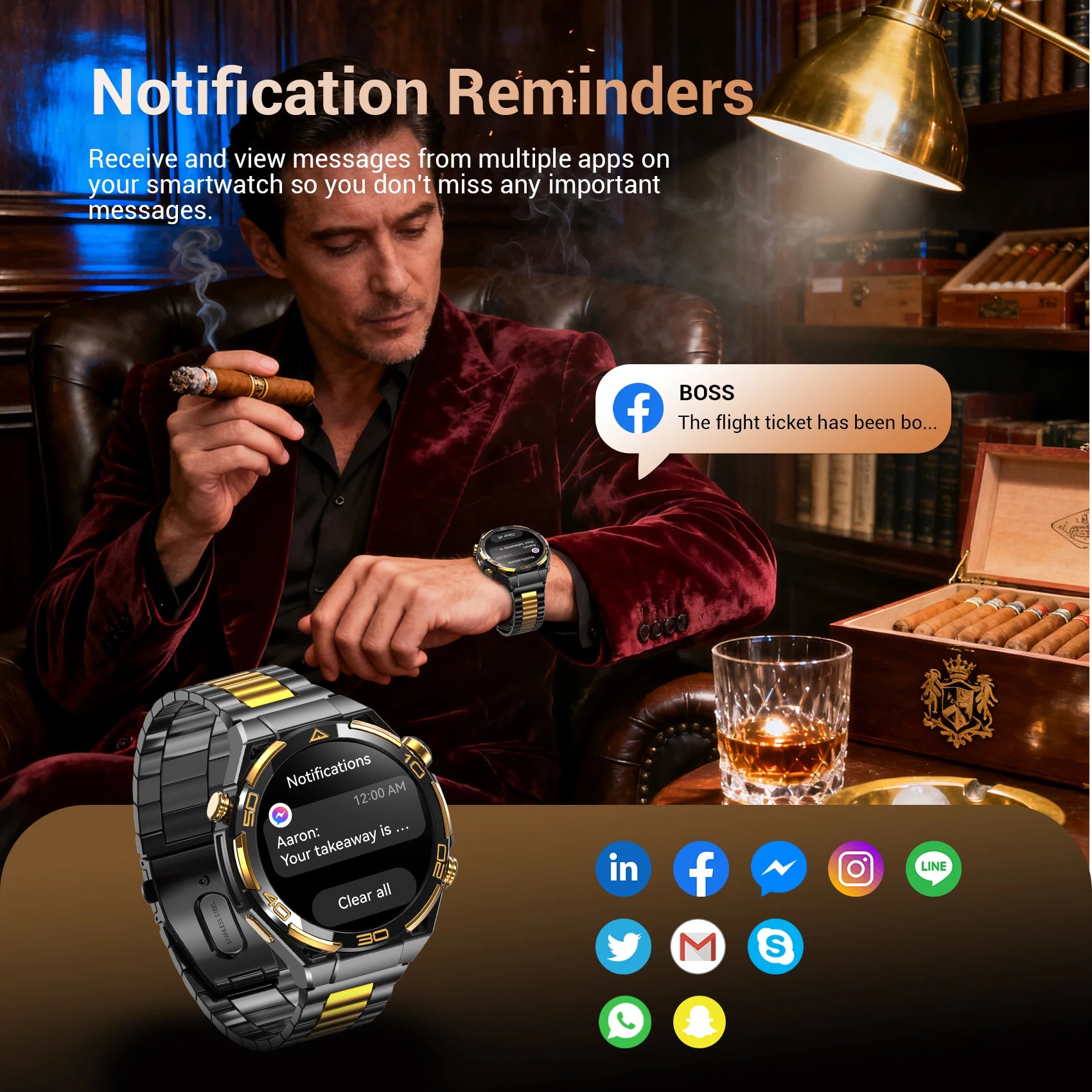Blackview W90 Pro Smartwatch 1.43" AMOLED Display,Bluetooth Calling,Heart Rate Monitor, 900mAh/ 20Days Standby,Men's Smartwatch