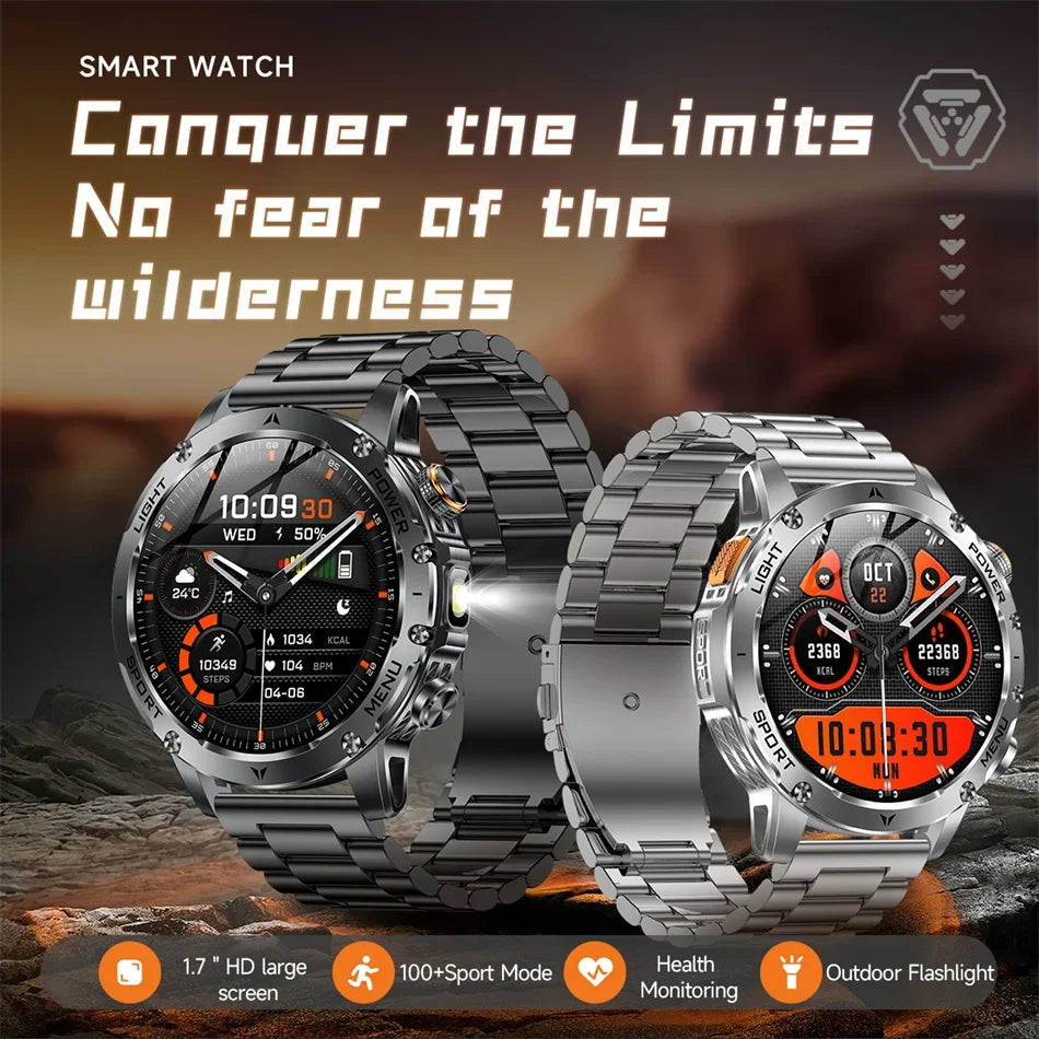 2025 New Military T-Rex3 Ultra 1000mAh Battery swim Smart watch tracker 5ATM Waterproof Heart Rate Sports tracker Smartwatch Men
