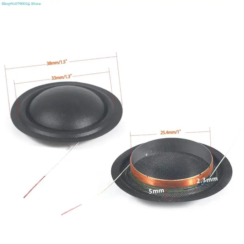 1 Pair 20/25mm Tweeter Coil Silk Membrane Treble Speakers Repair Accessories Dropshipping Dropship