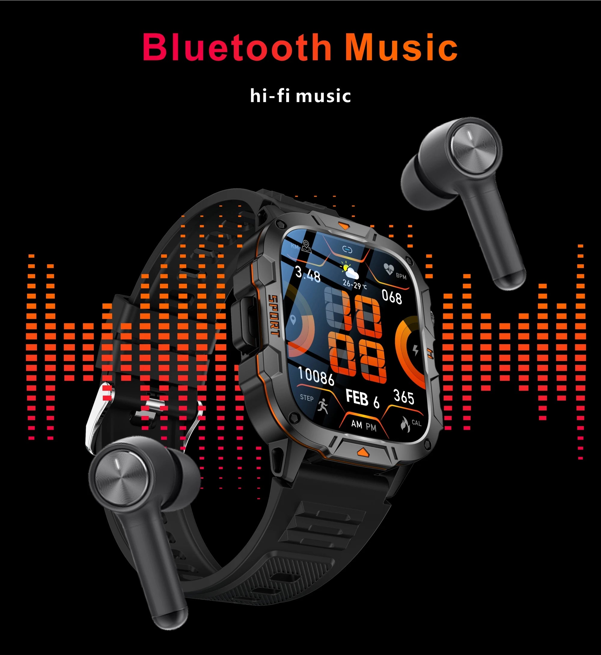 Xiaomi Military 2026 New Grade Smart Watch Men 1.96" AMOLED Screen 5ATM Waterproof Sports Fitness Tracker BT Call Smartwatch