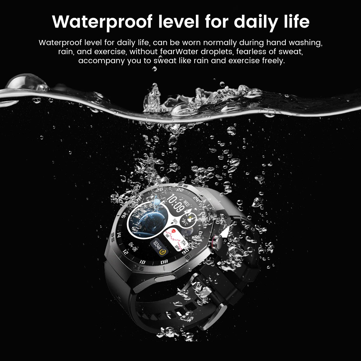 Gt5 Pro 2025 New Smart Watch Men's 1.52 HD Screen Bluetooth Talk Heart Rate Monitor Men Women NFC Outdoor Sports Smart Watch