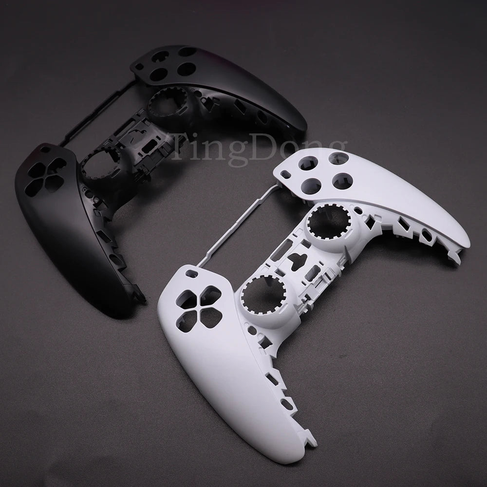 Housing Shell Back Cover Case For PS5 V1 V2 Controller Replacement Black White Front Cover Case