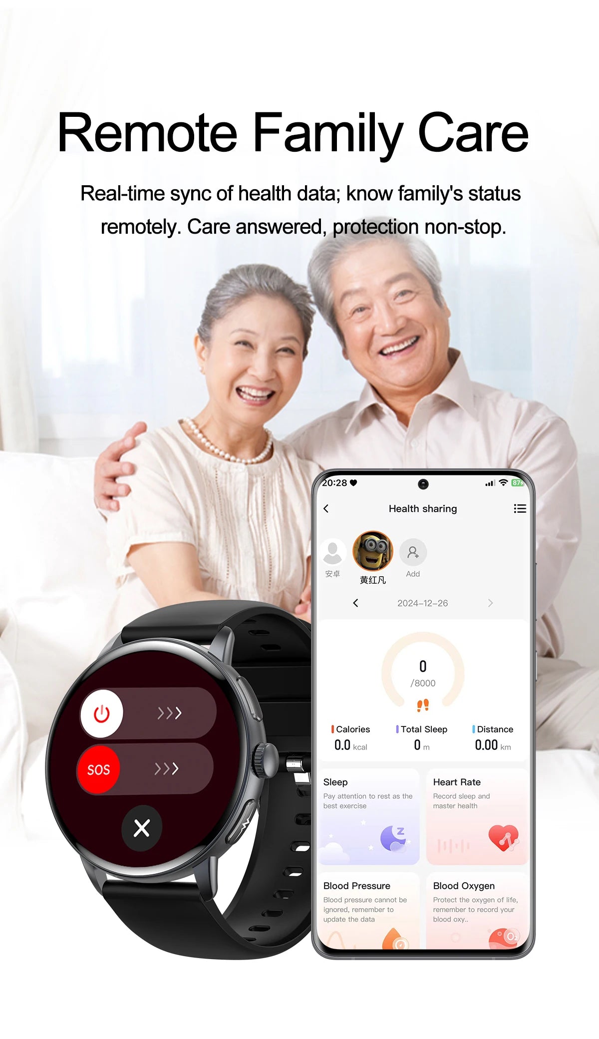 2026 New Professional Health Smart Watch Health Blood oxygen Pressure Uric Acid Blood lipid ECG Sports Call watch For Man Women - Clear Quartz Market