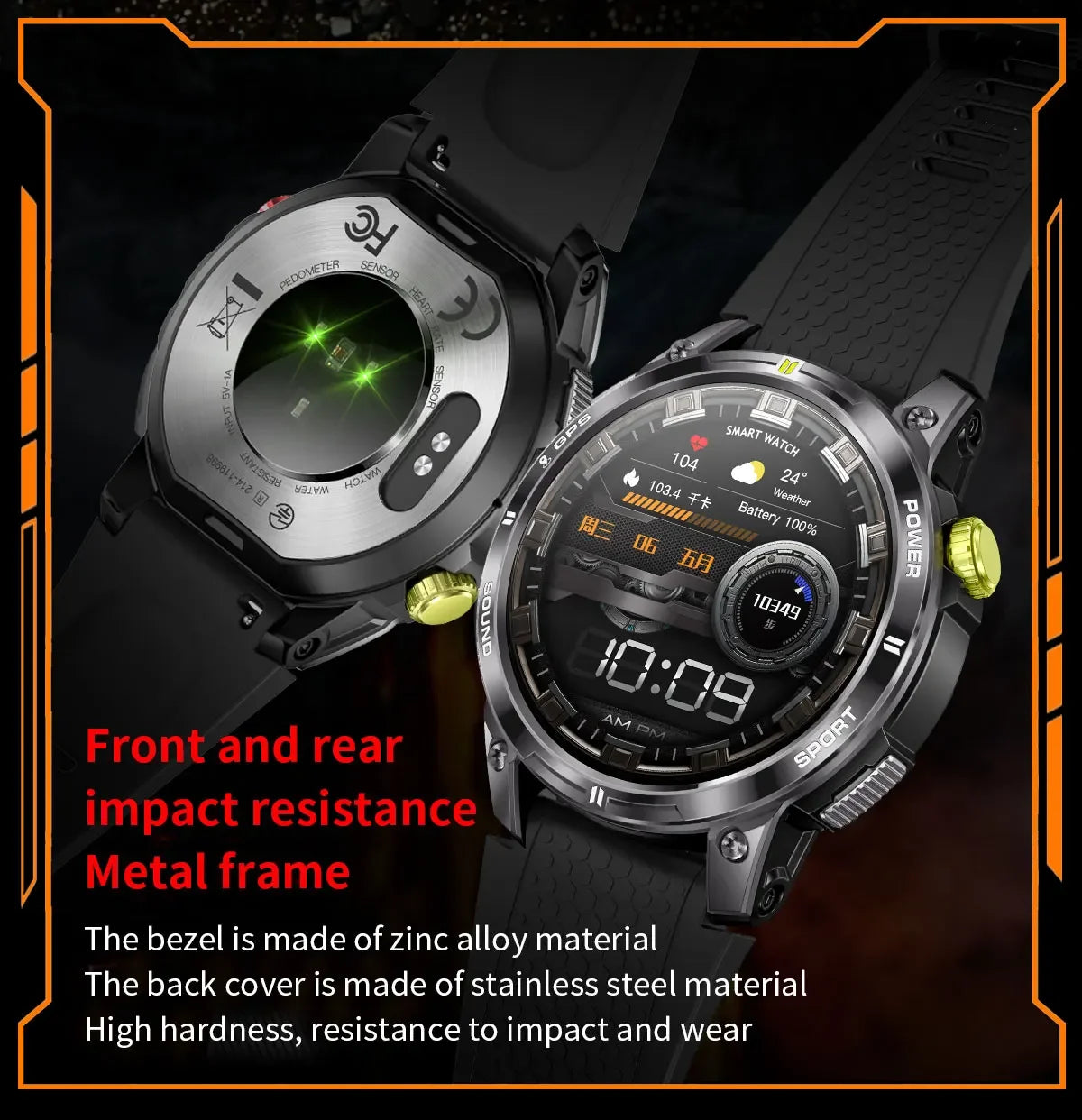 2025New GPS Bluetooth Call Smart Watch Men AMOLED HD Screen Heart Rate IP68 Waterproof Outdoor Sports Smartwatch For Android iOS