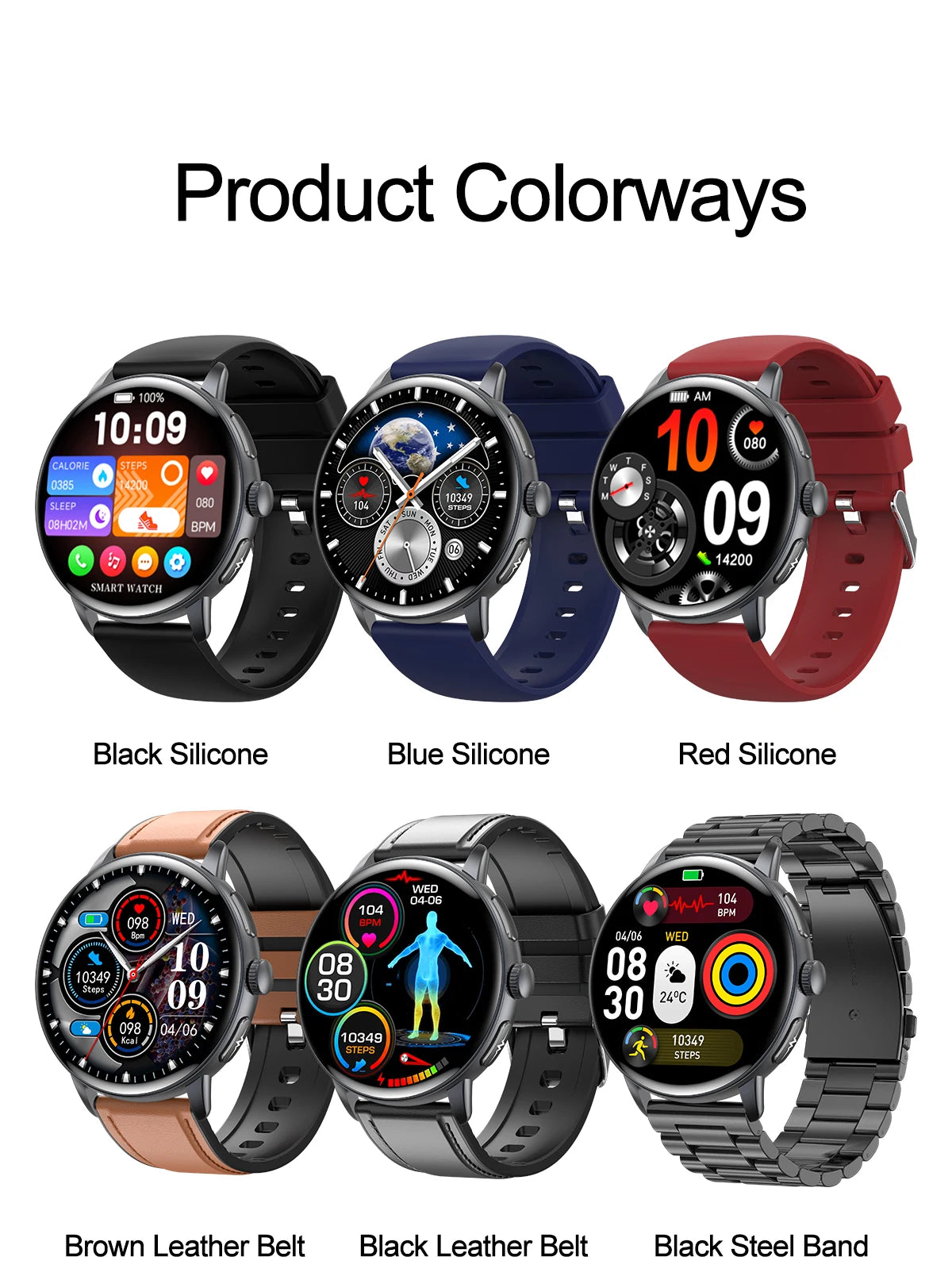 2026 New Professional Health Smart Watch Health Blood oxygen Pressure Uric Acid Blood lipid ECG Sports Call watch For Man Women