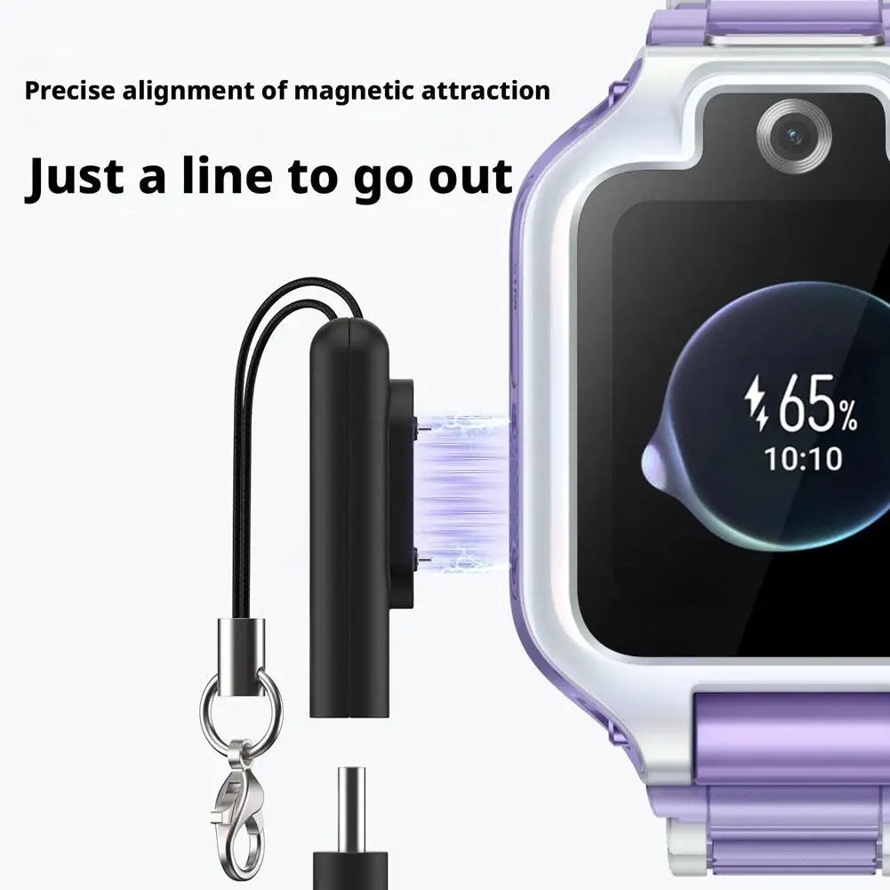 1-meter Type C Charger Convert Plug Mini Portable Power Adapter Charging Connect For Huawei Watch Band 6/7/8/9/10/Fit3/Fit2/Pro4