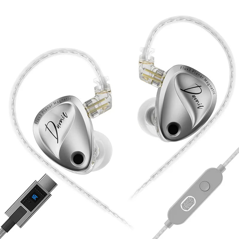 KZ Duonic HiFi Earphones with Super Stroke Three Magnetic Planar Driver HM Acoustic Tuning Lossless Sound Quality IMEs