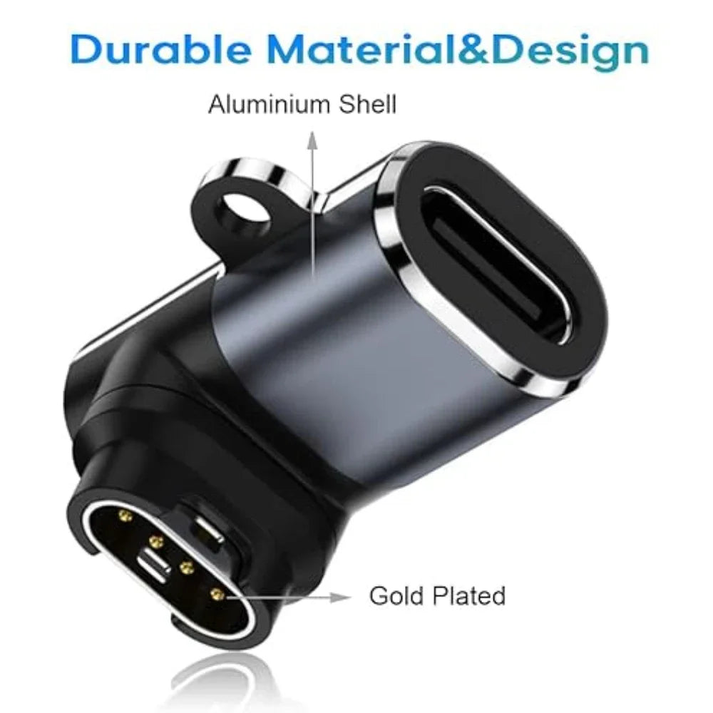 For Garmin Fenix 8 7 7S 7X 6S 6 Forerunner 955 965 Quatix USB-C Charger Smartwatch Charger Adapter Garmin Charging Cable Adapter