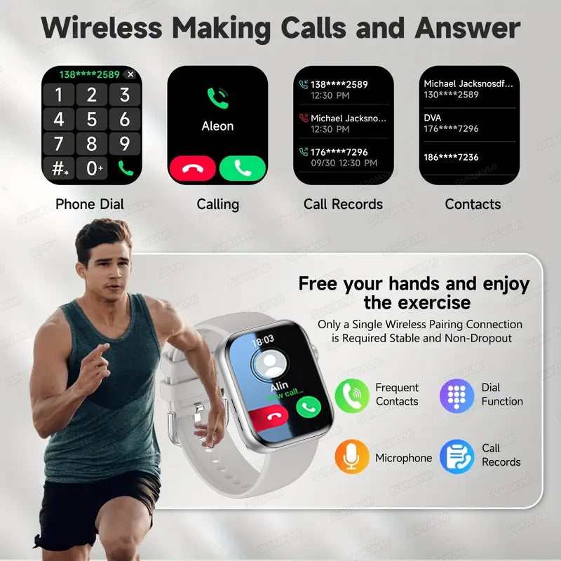 For IOS Watch Series 11 Men Women Smart Watch GPS Trajectory Bracelet AMOLED Display Bluetooth Call Sport Waterproof Smart Watch