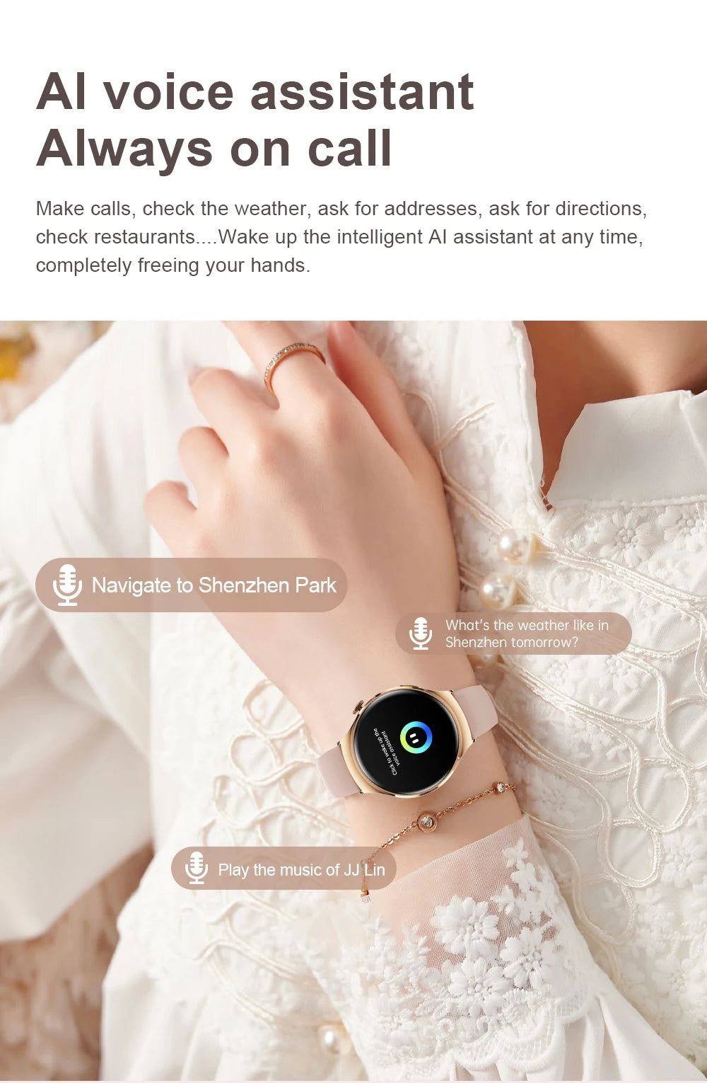 2025 New Xiaomi SmartWatch HD AMOLED Screen NFC Heart Rate Bluetooth Call Custom Dial Lady Sports Watch
