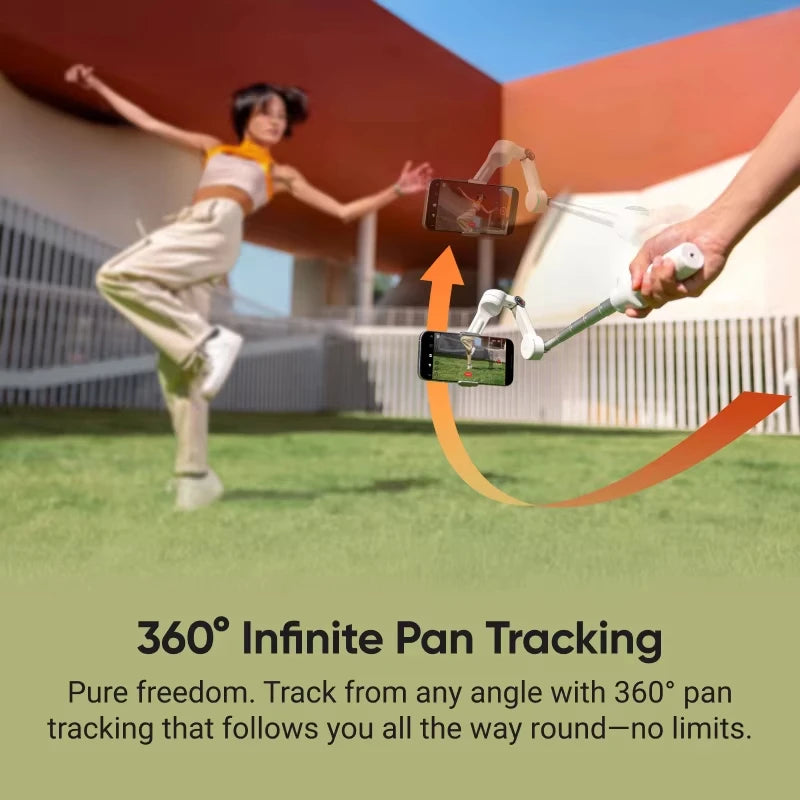 Insta360 Flow 2 Pro Handheld Gimbal Stabilizer AI Filmmaker 360° Infinite Pan Active Zoom Tracking For Insta 360 Flow 2pro