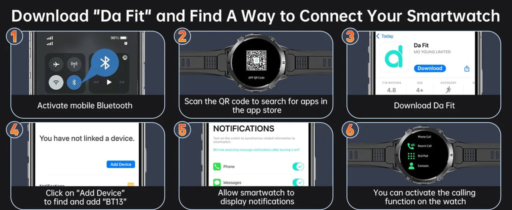 OUKITEL BT13 SmartWatch for Men 1.73" AMOLED 1000mAh, AI ChatGPT Bluetooth Calls Blood Oxygen Health Monitoring Fitness Watch