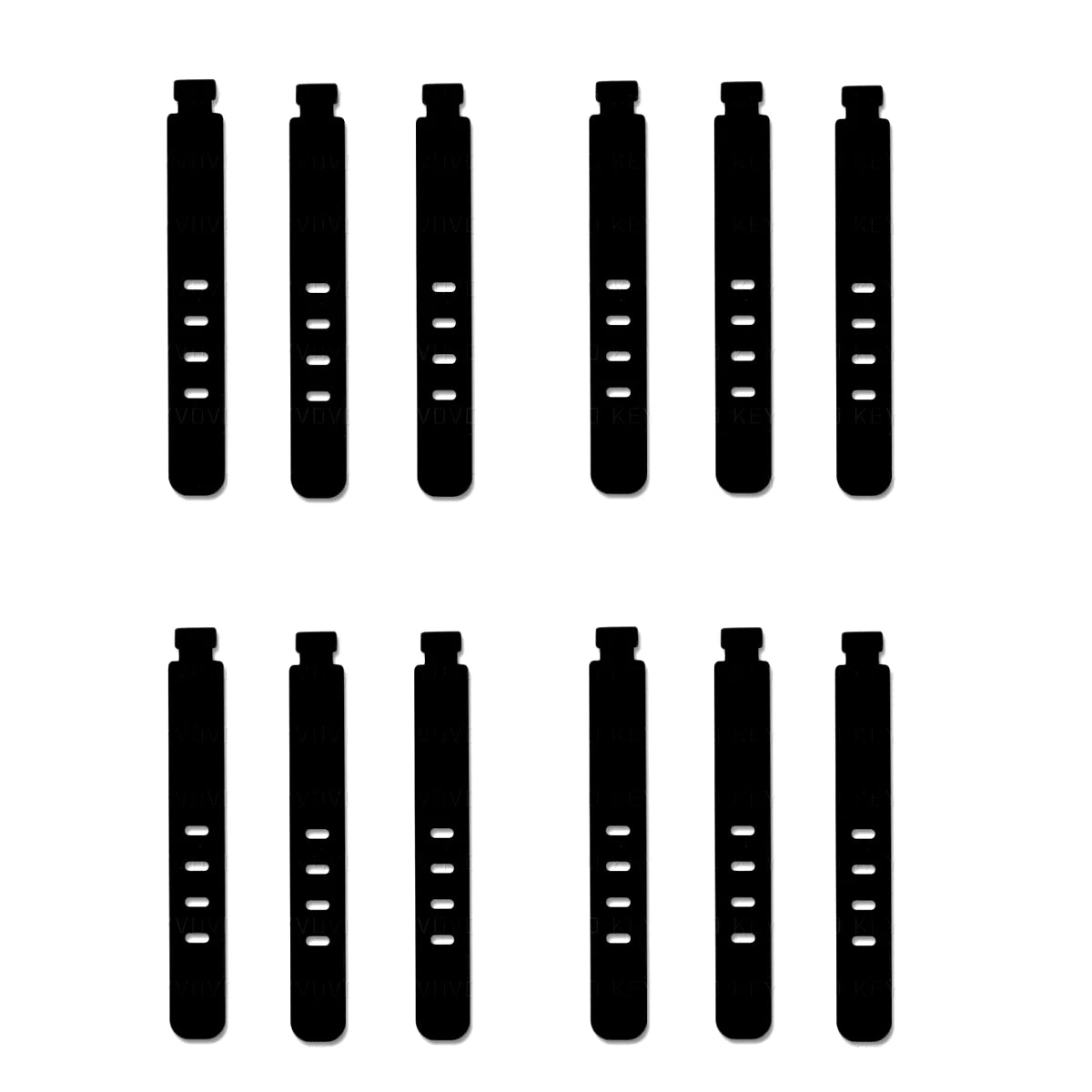 4/12/20PCS Cable Organizer Ties Clip Charger Cord Management Silicone Wire Manager Mouse Charging Cable Data Line Winder Straps