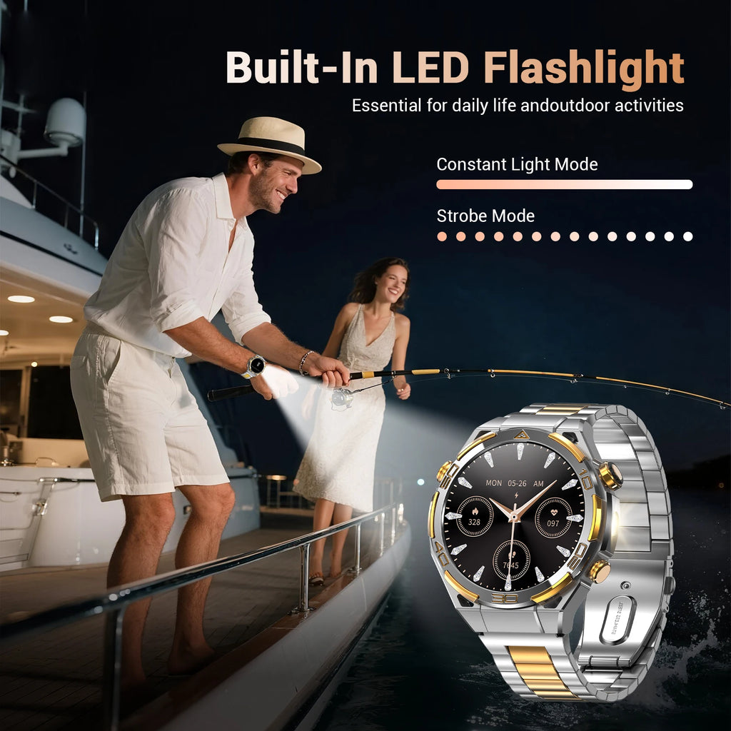 Blackview W90 Pro Smartwatch 1.43" AMOLED Display,Bluetooth Calling,Heart Rate Monitor, 900mAh/ 20Days Standby,Men's Smartwatch